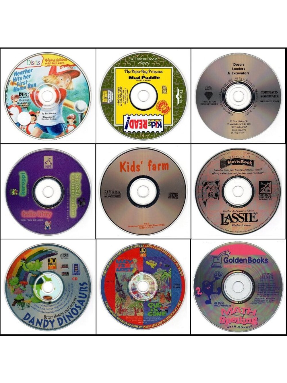 9CD Vintage KIDS LOT #2 (1994) NEW or LIKE NEW in sleeves as pictured!